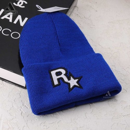 کلاه بافت آبی زمستانی Beanie Hat HA168