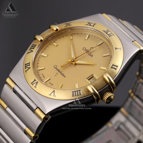 ساعت صفحه طلایی امگا Omega Constellation 1312.10.00