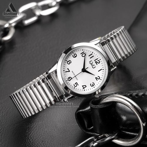 ساعت کیو اند کیو صفحه سفید Q&Q C11A-033PY