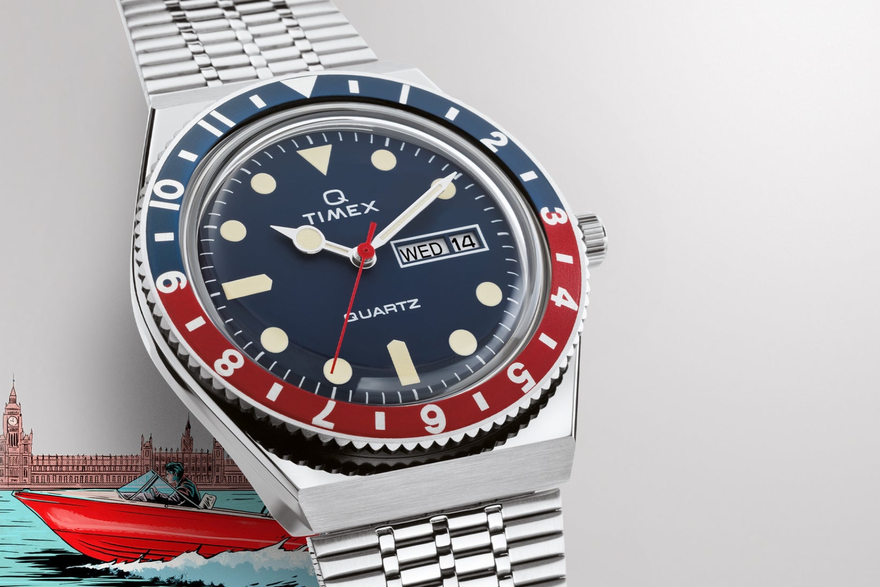 تایمکس Q ری ایشو کوارتز پپسی