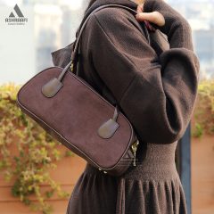 Women-Shoulder-Bag-A26-03 کیف قهوه ای زنانه