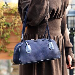 Women-Shoulder-Bag-A26-05 کیف سورمه ای Women Shoulder Bag A26