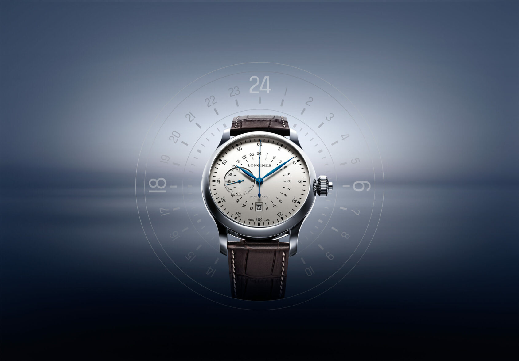 ساعت لونژین اوییشن توئنی فور آوورز سینگل پوش پیس کرونوگراف