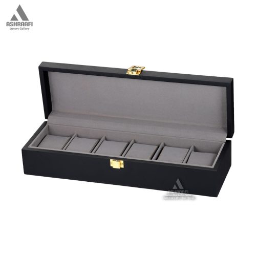 جعبه ساعت 6 عددی مشکی