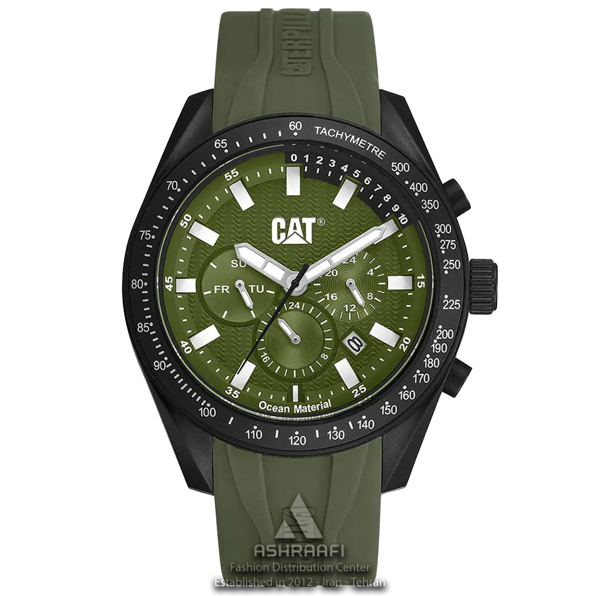 ساعت کاترپیلار بند سیلیکونی Cat LQ.169.23.321