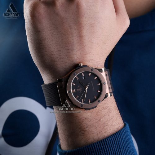 قیمت ساعت هابلوت بند رابر Hublot Classic Fusion KRG