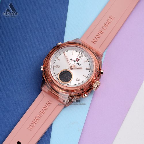 ساعت نیوی فورس صورتی Naviforce NF7109P