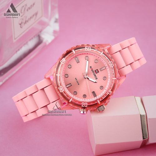 ساعت نیوی فورس صورتی Naviforce NF7115P