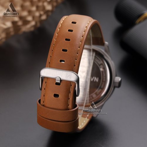 ساعت مردانه بند قهوه‌ای Naviforce NF9229BS