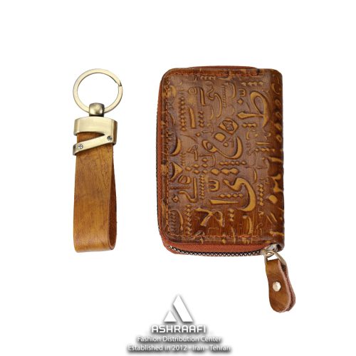 ست کیف پول و جاکلیدی مردانه Wallet & Keychain Set-A01