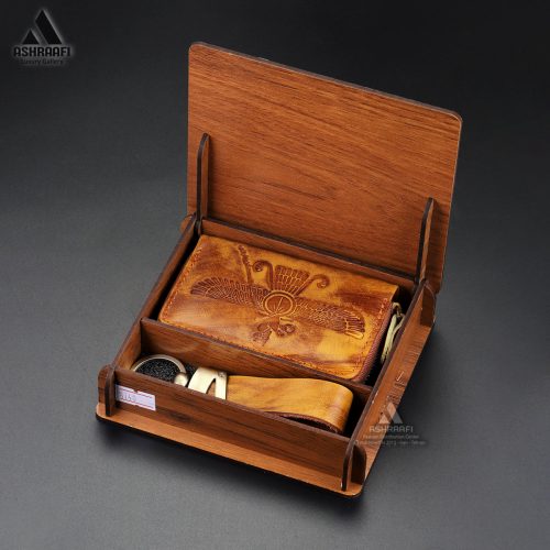ست چرم مردانه Wallet & Keychain Set-A02