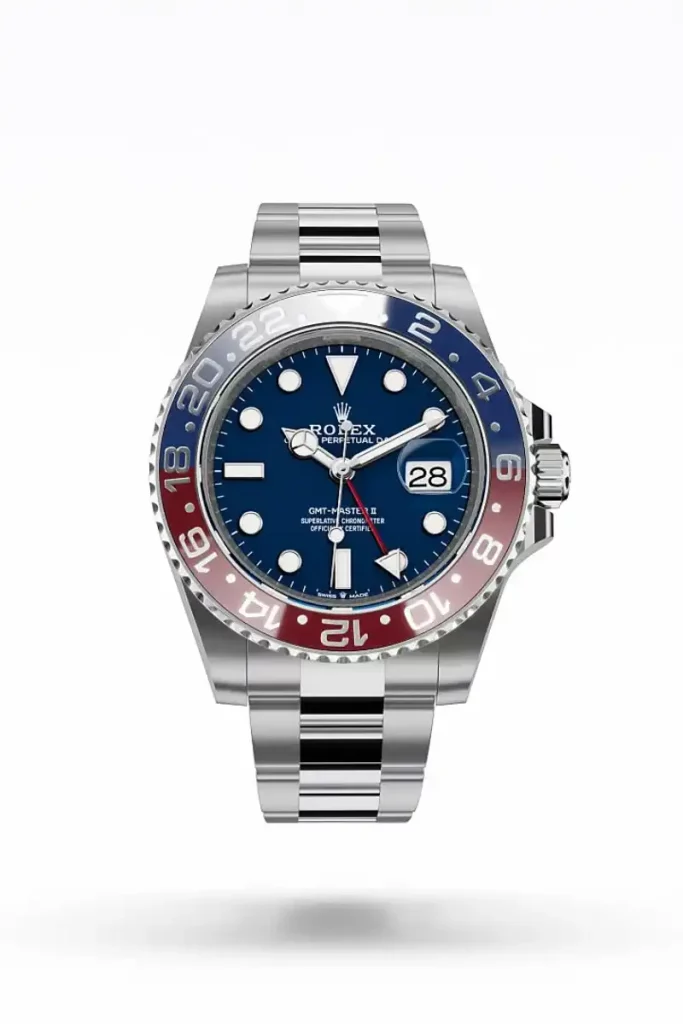 رولکس جی‌ام‌تی مستر ۲ طلای سفید با زه سراکروم