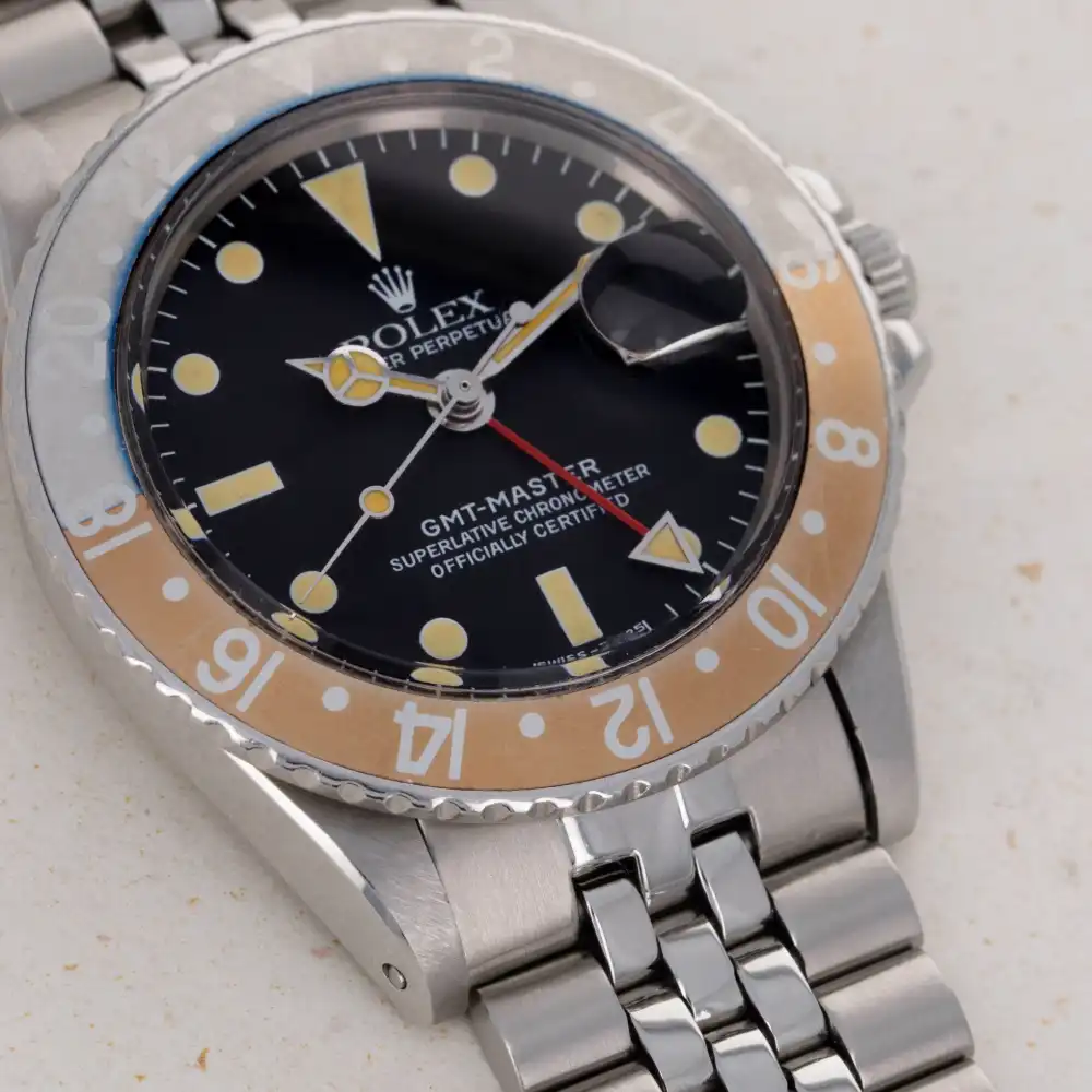 رولکس جی‌ام‌تی مستر ۱ رفرنس ۱۶۷۵ با زه محو شده
