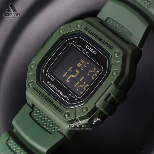 ساعت کاسیو سبز Casio W-218H-3BV