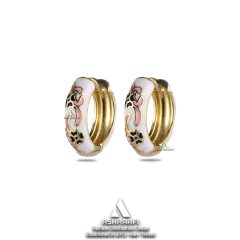 گوشواره زنانه Enamel Hoop Earrings G1