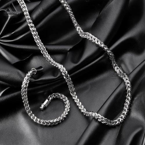 ست دستبند و گردنبند استیل Necklace & Bracelet Chain S9