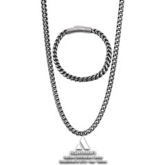 ست دستبند و گردنبند مردانه Necklace & Bracelet Chain SK1