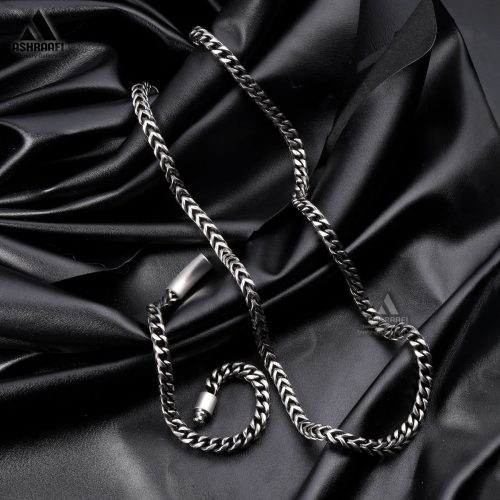ست دستبند و گردنبند مردانه Necklace & Bracelet Chain SK1