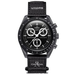 ساعت بند مشکی امگا سواچ Omega x Swatch Speedmaster MOO-MK3