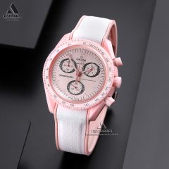 Omega-x-Swatch-Speedmaster-Mercury-2-07 امگا سواچ سفید و صورتی