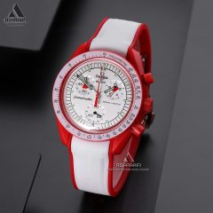 Omega-x-Swatch-Speedmaster-Mercury-2-21 امگا سواچ سفید و قرمز