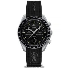 ساعت امگا سواچ بند مشکی Omega x Swatch Speedmaster Moon