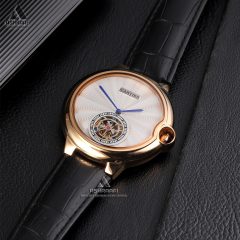 Cartier Ballon Bleu 3350-05 ساعت بند چرمی بالن بلو