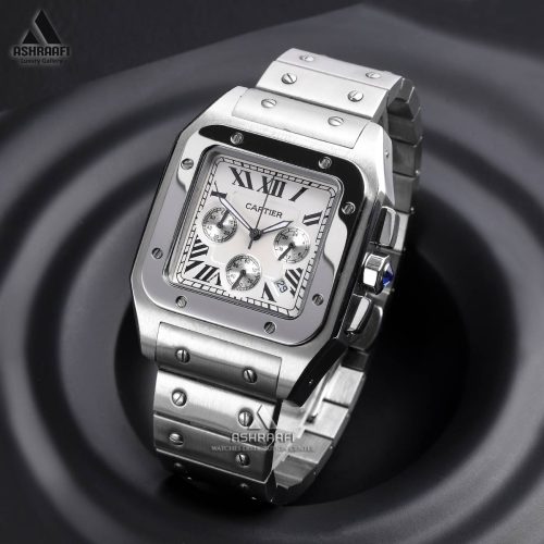 ساعت مردانه کارتیه Cartier Santos Chronograph S20