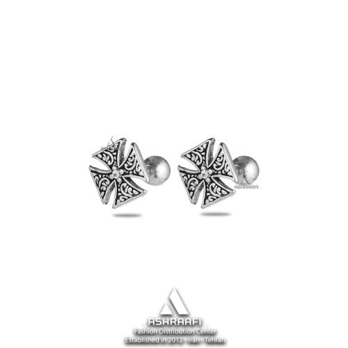 گوشواره مردانه Cross Earrings SK01