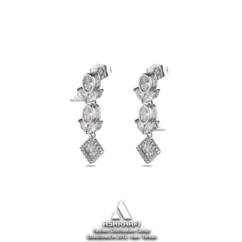 گوشواره زنانه Diamond Earrings S9