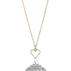 گردنبند زنانه طرح قلب سفید Heart Necklace GW