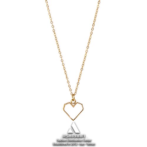 گردنبند زنانه طرح قلب سفید Heart Necklace GW