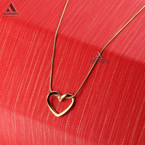 گردنبند طرح قلب Hollow Heart Necklace G1