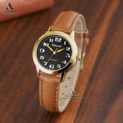 Omax-RMS006QQ22-02 ساعت اوماکس بند چرمی Omax RMS006QQ22