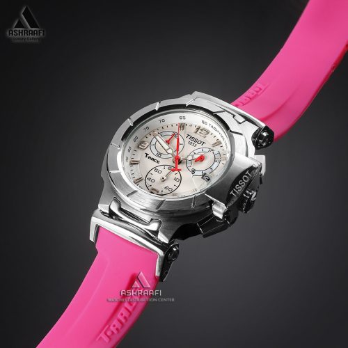 Tissot-T-RACE-Lady-53-08 ساعت تیسوت صورتی
