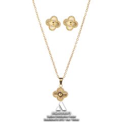 ست ونکلیف طلایی Vancliffe Necklace & Bracelet G01