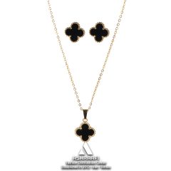 ست ونکلیف مشکی Vancliffe Necklace & Earrings GK