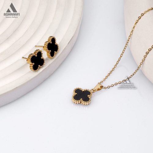 Vancliffe-Necklace-&-Earrings-GK-03 نیم ست ونکلیف