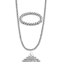 ست دستبند و گردنبند زنانه Ball Chain Necklace & Bracelet S1