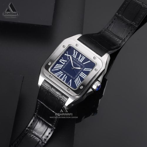 Cartier-Santos-100-BS-01 ساعت مردانه Cartier Santos 100-BS