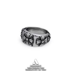 انگشتر مردانه گوتیک Cross Ring SK01