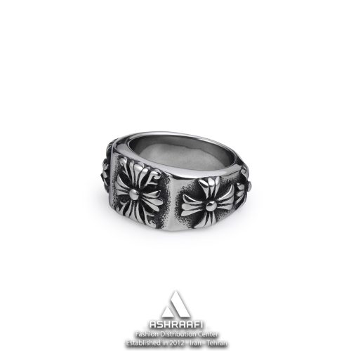 انگشتر مردانه گوتیک Cross Ring SK01
