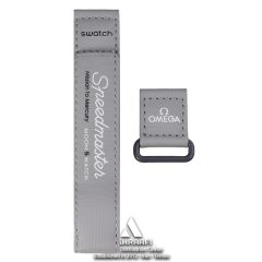 بند ساعت امگا سواچ طوسی Omega x Swatch Watch Strap GK-20