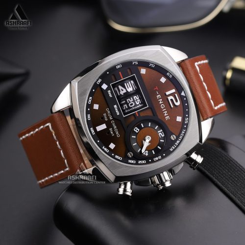 ساعت تی انجین درام کورنو T-Engine Drum Chrono 3939-BS