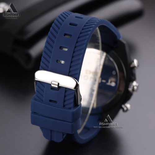ساعت تی انجین بند سیلیکونی T-Engine Drum Chrono 3943-BKW