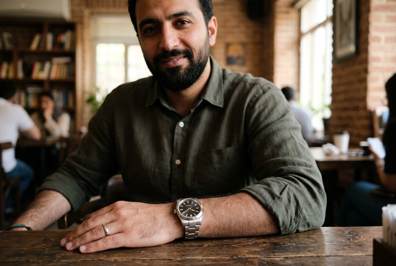 ساعت مچی خوش تناسب روی مچ