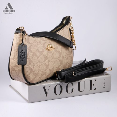 کیف کوچ مشکی کرم