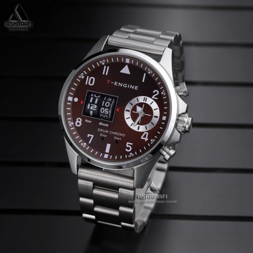 ساعت تی انجین درام کورنو T-Engine Drum Chrono 3940-SR
