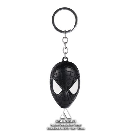 جاکلیدی اسپایدرمن Black Spiderman Mask Keychain