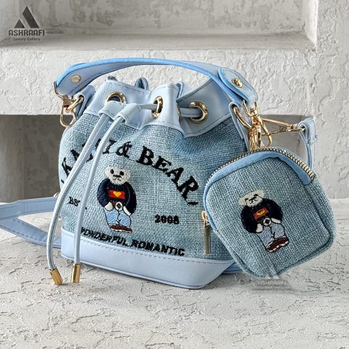 کیف صندوقی آبی